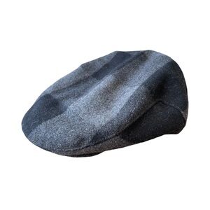 Country Gentleman Wool Blend Men's Gray and Black Flat Cap Medium